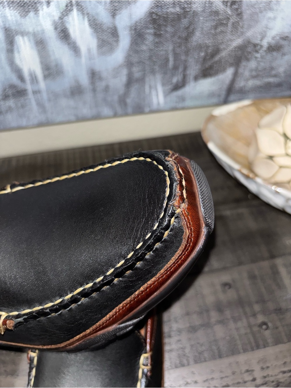 Allen Edmonds Boulder leather driving moccasins MENS - Picture 4 of 16